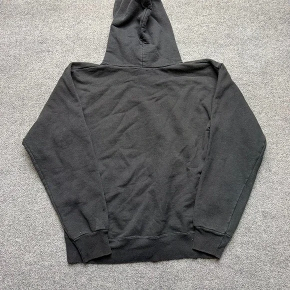 2000s thrasher skateboarding hoodie size M/L black with flames - Picture 6 of 7